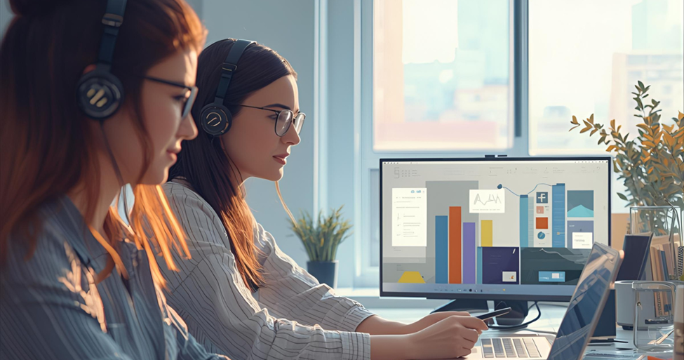 Remote architect working on digital building designs for a client project